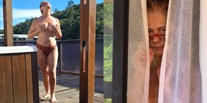 Ex-atriz da Globo tira a roupa e faz topless na Amazônia