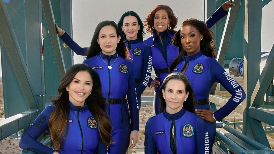 Primeira tripulação feminina da Blue Origin se prepara para voo Primeira tripulação feminina da Blue Origin se prepara para voo