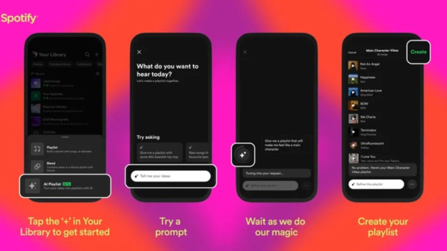 Spotify libera testes de IA que criará playlist a partir de comandos