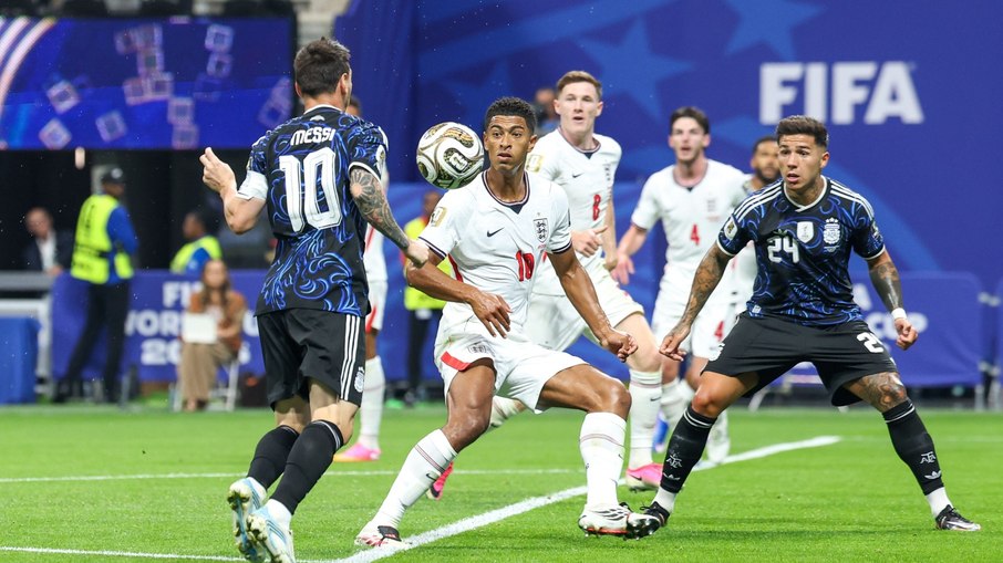 Messi durante Inglaterra x Argentina Messi durante Inglaterra x Argentina