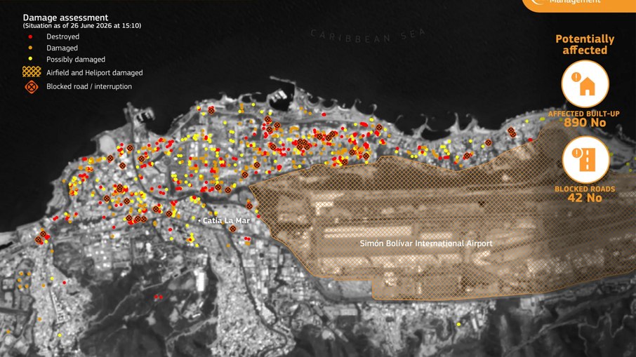 Imagens de satélite mostram que terremotos na Venezuela deformaram a crosta terrestre