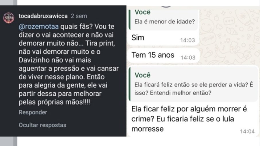 Responsáveis defendem disseminação de ódio de menor nas redes sociais Responsáveis defendem disseminação de ódio de menor nas redes sociais