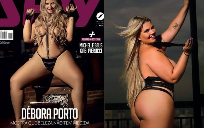 A modelo plus size Débora Porto foi responsável por recorde de vendas com capa da Sexy