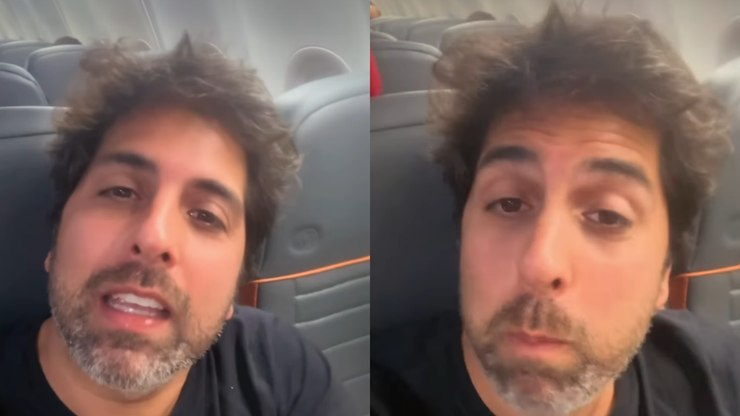 Ator reclama de voo desviado por ventania: "Proibidos de descer"