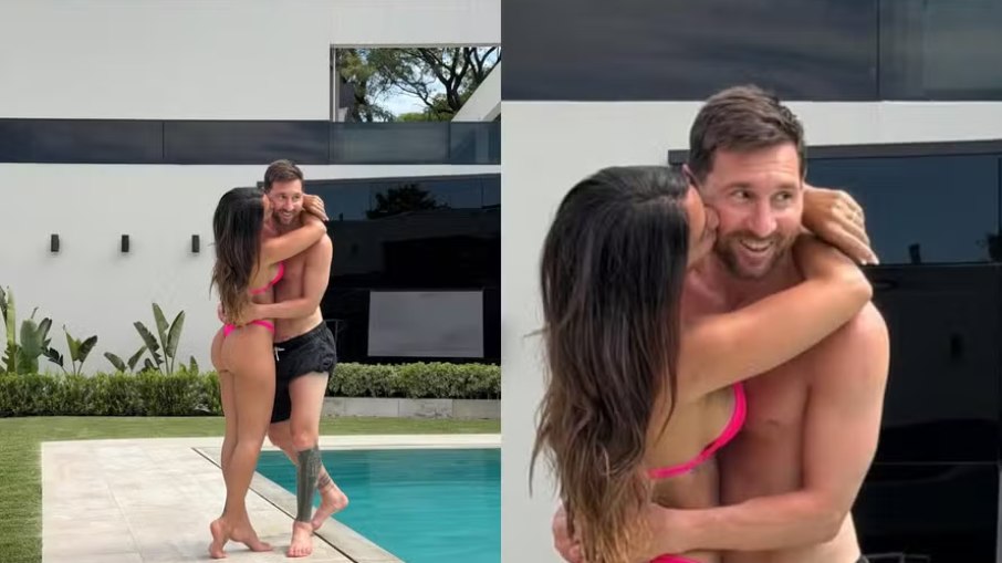 Momentos de Lazer: Messi e Antonela Roccuzzo Compartilham Dia Relaxante na Piscina