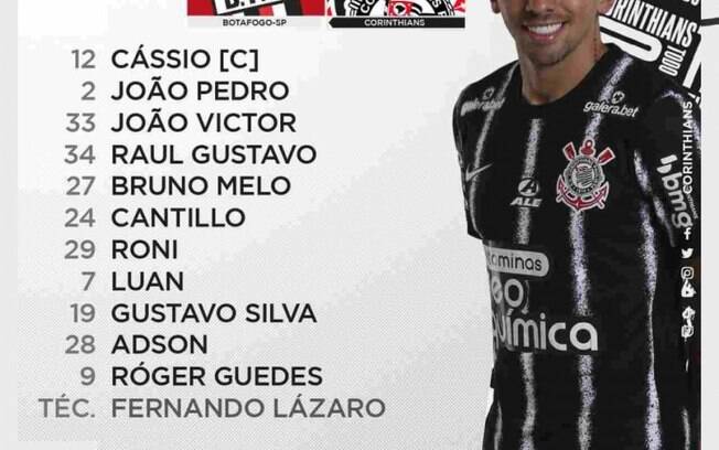 Fernando Lázaro promove diversas mudanças e estreias no Corinthians contra o Botafogo-SP