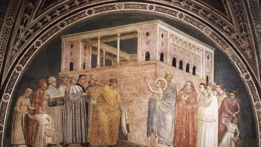 A Renúncia aos Bens Mundanos (Rinuncia ai beni), pintada por Giotto di Bondone por volta de 1325 na Capela Bardi da Basílica de Santa Cruz (Basilica di Santa Croce), em Florença, na Itália.