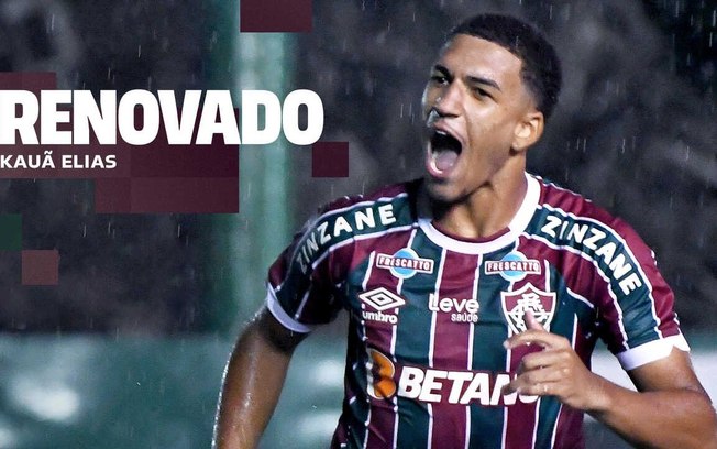 Kauã Elias, uma das maiores promessas do Fluminense, renova contrato - Foto: Lucas Merçon/FFC