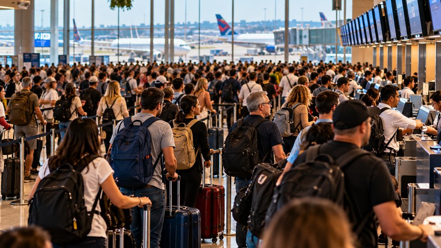 Recorde nos aeroportos acende alerta para as férias Recorde nos aeroportos acende alerta para as férias