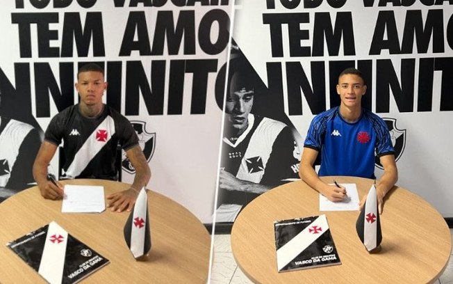 Vasco renova contrato com Kaylan e Pablo, do sub-20