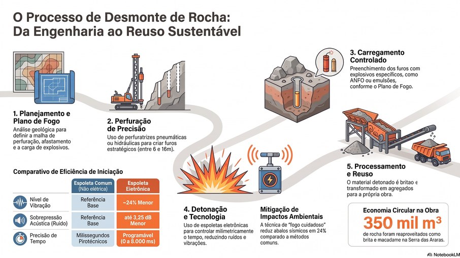 Processo de Desmonte de Rochas