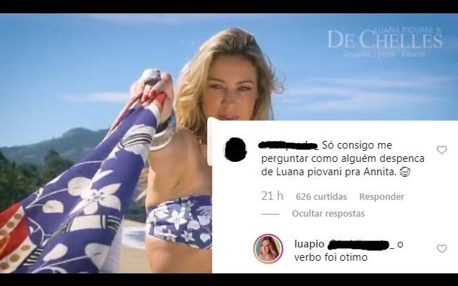 Luana Piovani interagiu com internauta que criticou Pedro Scooby e Anitta