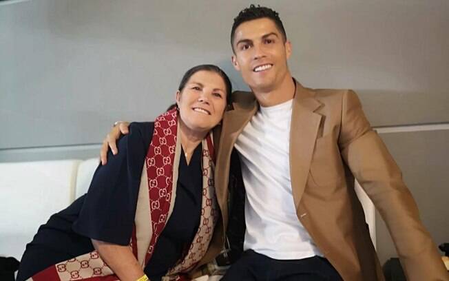 Cristiano Ronaldo com a sua mãe, Dolores Aveiro