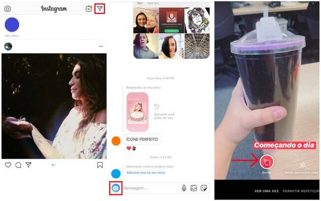 As imagens 'autodestrutivas' enviadas pela história do Instagram não permitem que o conteúdo seja visto mais de uma vez