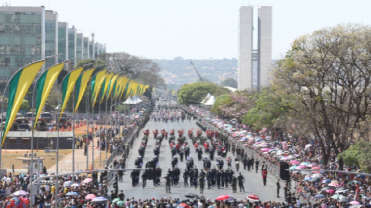 Desfile de 7 de setembro na Esplanada