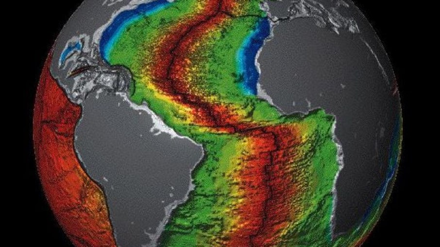 A Dorsal Mesoatlântica se forma quando as placas tectônicas se afastam