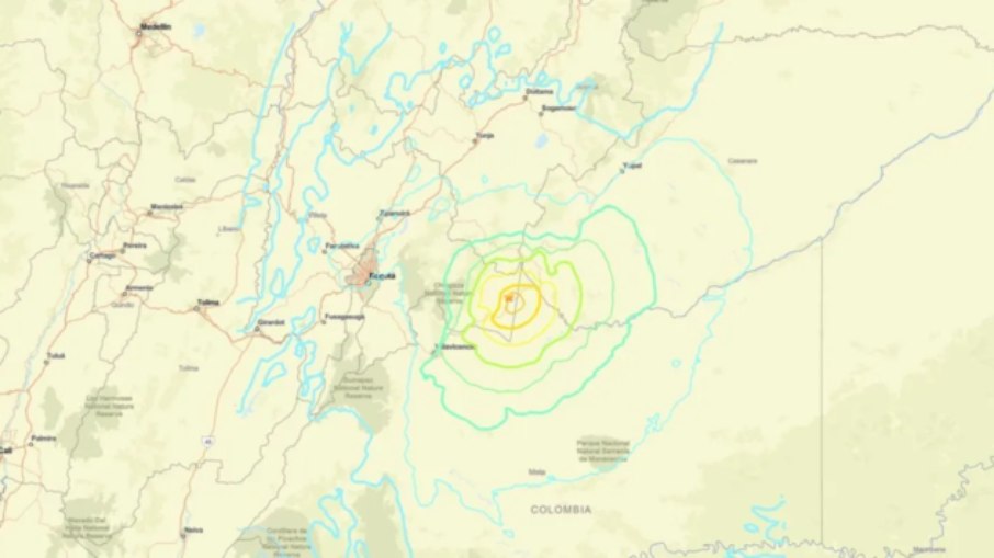 Terremoto atinge a Colômbia