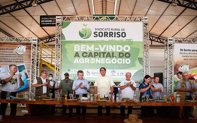 Bolsonaro participou de lançamento simbólico do plantio de soja no Mato Grosso