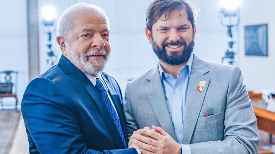 Lula e Gabriel Boric, presidente do Chile