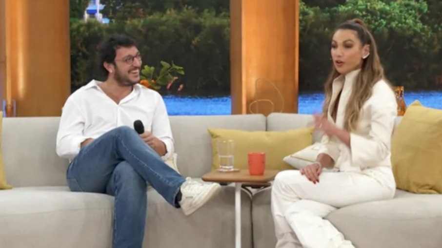 Patrícia Poeta e Allan Souza Lima