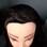 Caimento do cabelo da boneca-modelo, que usa o cabelo para o lado. Foto: reprodução arquivo pessoal