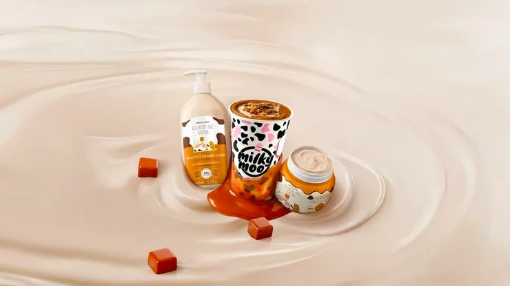 Milky Moo e O Boticário criam milkshake de fragrância inédita