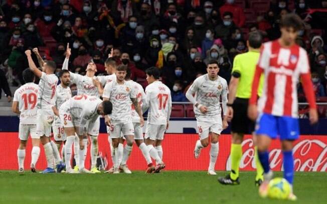 Com gol nos acréscimos, Mallorca vence o Atlético de Madrid de virada
