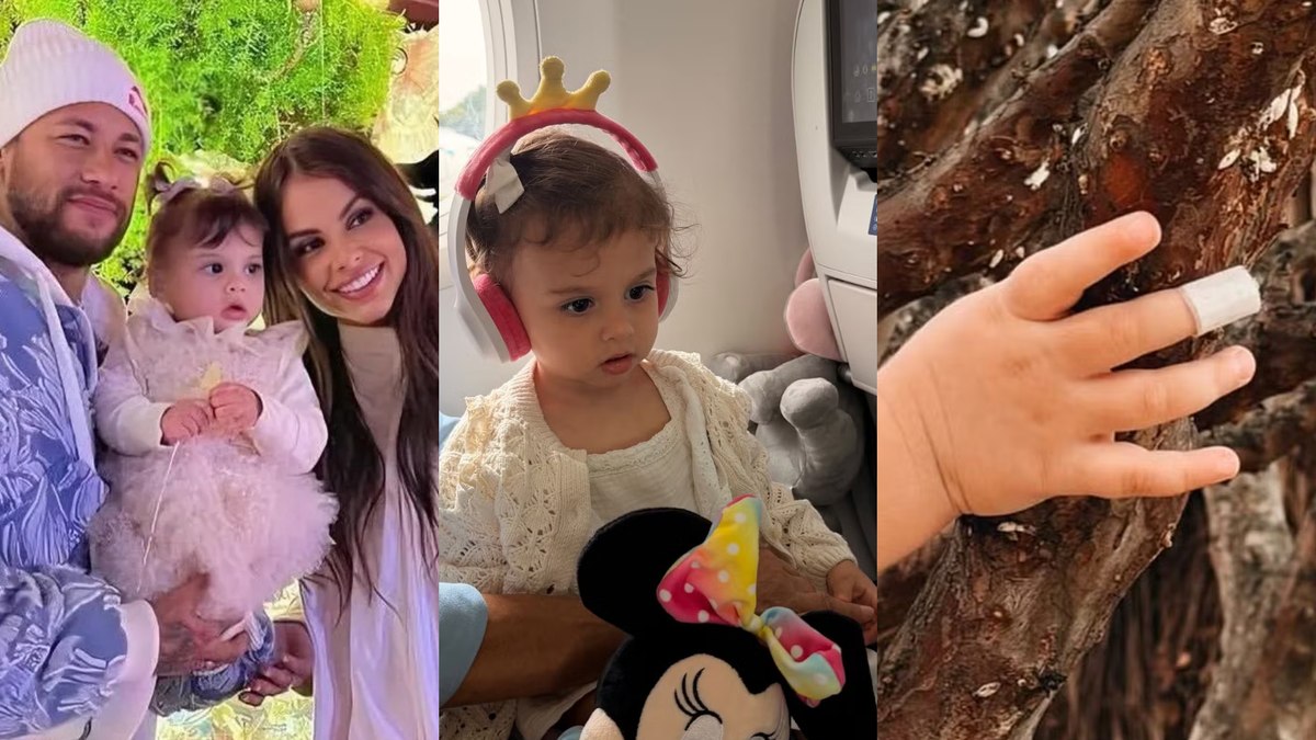 Mãe da filha de Neymar mostra criança após acidente e cirurgia
