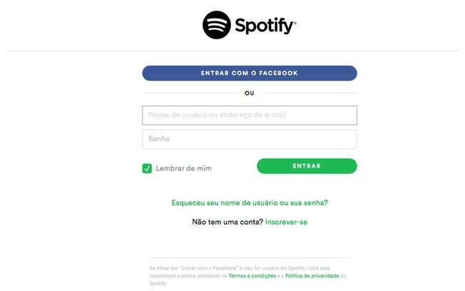 Faça login na sua conta pelo seu navegador de internet. 