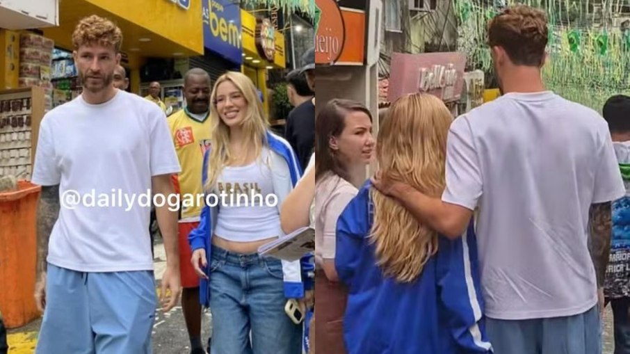 Karoline Lima e Léo Pereira são flagrados no Rio