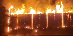 Vagões de carga são incendiados no litoral norte de São Paulo