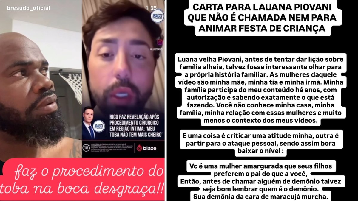 Luana Piovani alfineta Rico Melquíades