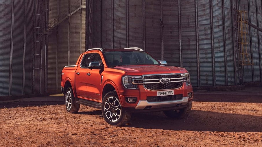 Ford Ranger ganhou geração completamente nova em 2023, e conta com motor V6 bi-turbo a diesel