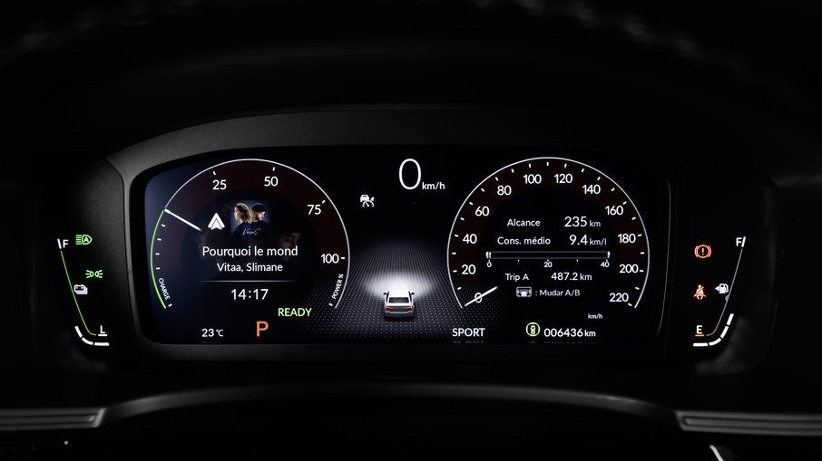 Painel do Honda Civic Advanced Hybrid Painel do Honda Civic Advanced Hybrid