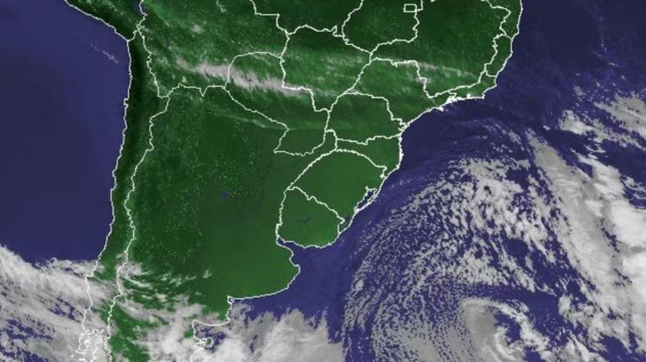 Ciclone extratropical leva ar frio ao Centro-Sul do Brasil