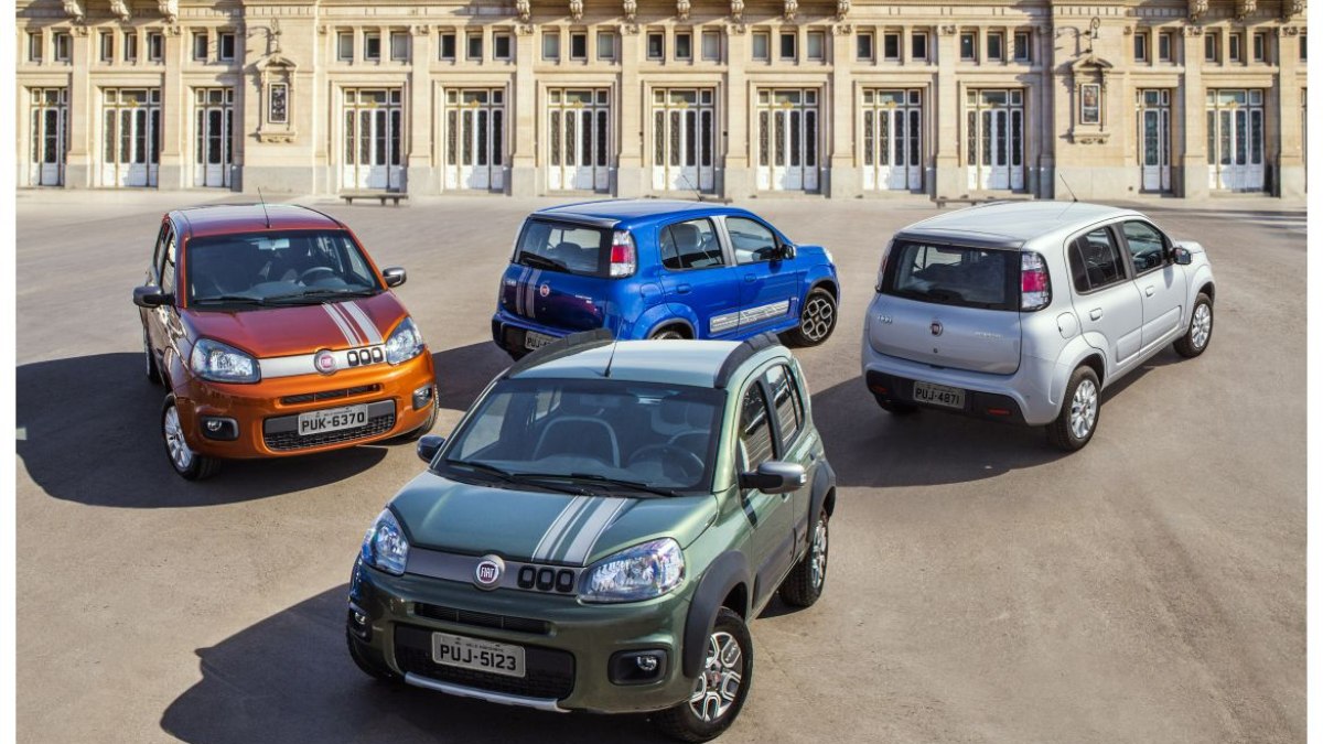 Novo Fiat Uno tinha uma grande diversidade de cores no catálogo