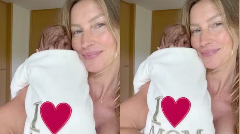 Gisele Bündchen posta foto do caçula pela primeira vez Gisele Bündchen posta foto do caçula pela primeira vez