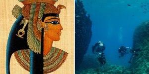 Descoberto porto submerso ligado à busca pelo túmulo de Cleópatra