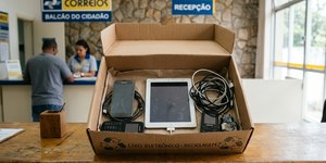 Correios recebem eletrônicos usados para reciclagem