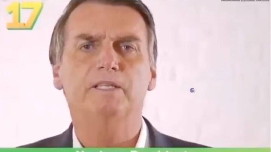 Jair Bolsonaro em vídeo da campanha presidencial de 2018