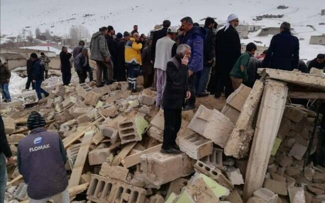 O terremoto deixou sete mortos na Turquia