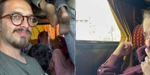 Casal revela perrengue em viagem de ônibus na Índia