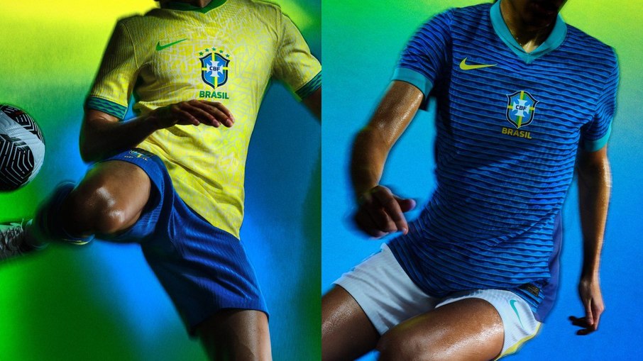 Veja os novos uniformes da seleção brasileira