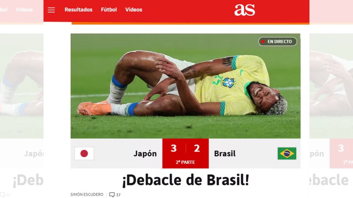 AS repercute o revés do Brasil diante do Japão