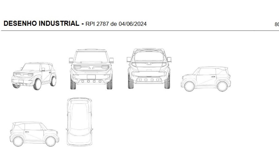 Registros no Inpi mostram o design do VF 3 