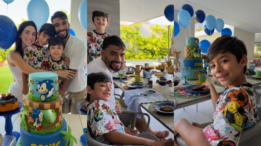 Duda Fournier e Paquetá comemoram aniversário do filho mais velho