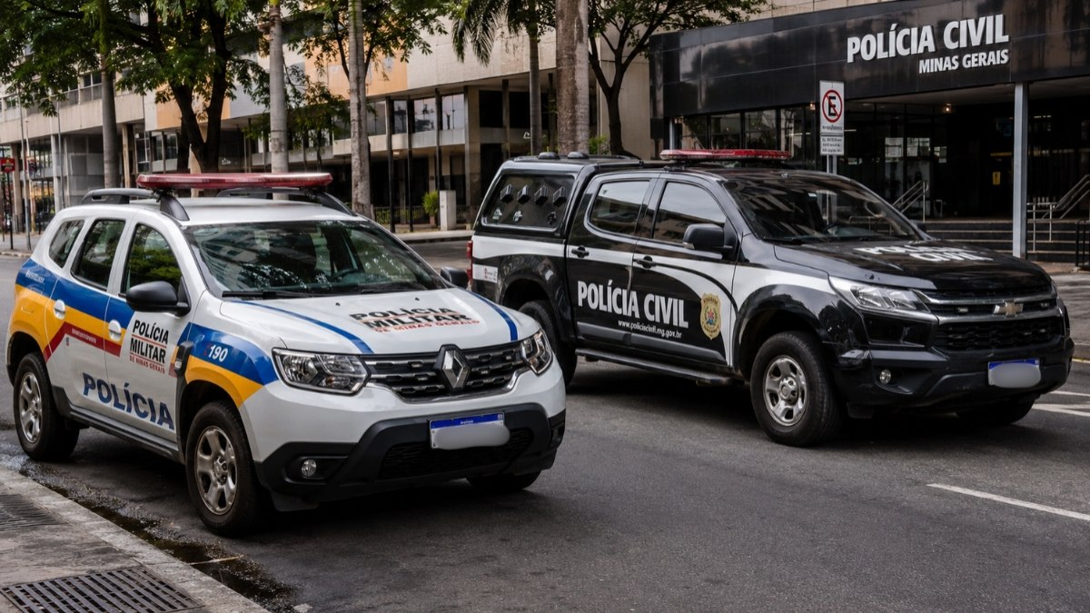 Viatura da Polícia Militar e da Polícia Civil de Minas Gerais Viatura da Polícia Militar e da Polícia Civil de Minas Gerais