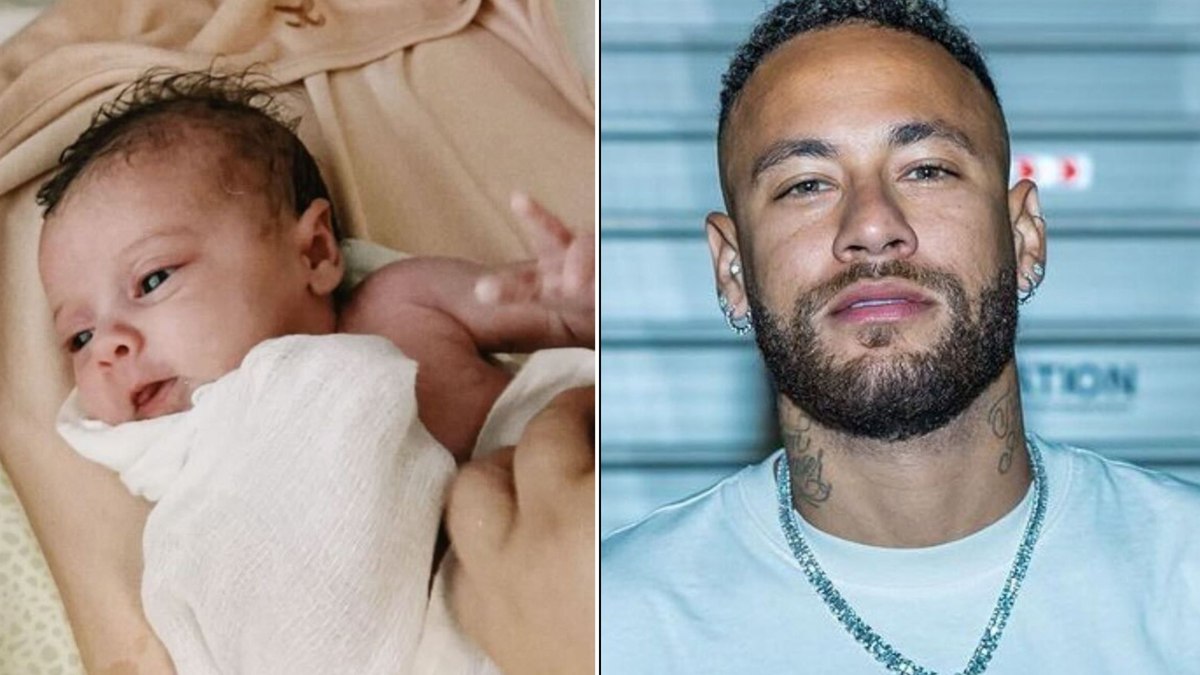 Neymar e a filha caçula, Helena