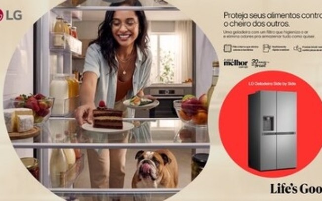 LG lança geladeira Side by Side L267 com tecnologia Bivolt e 638L