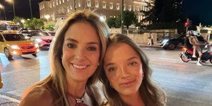Ticiane Pinheiro e Rafaella Justus curtem férias na Grécia